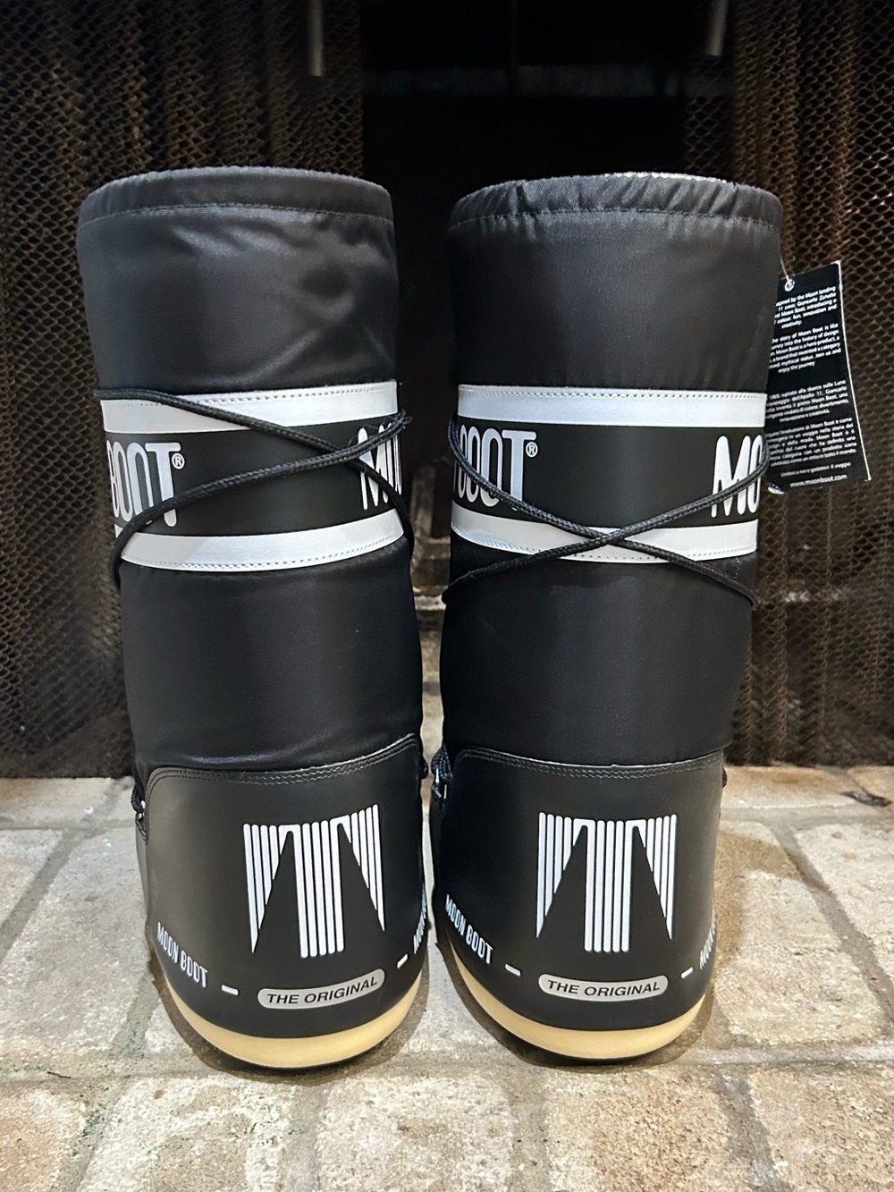 Moon Boot Black and White Winter Snow Boots - Picture 3 of 5